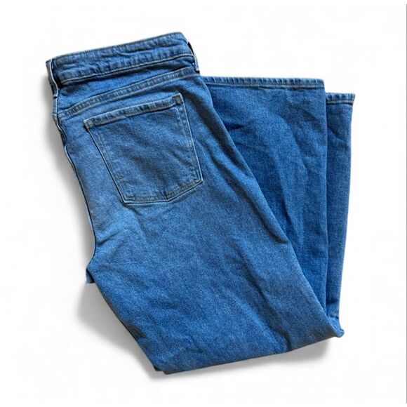 Womens Old Navy Extra High Waisted Stonewash Wide Leg Jeans in Maren - Sz 16 - Picture 5 of 5